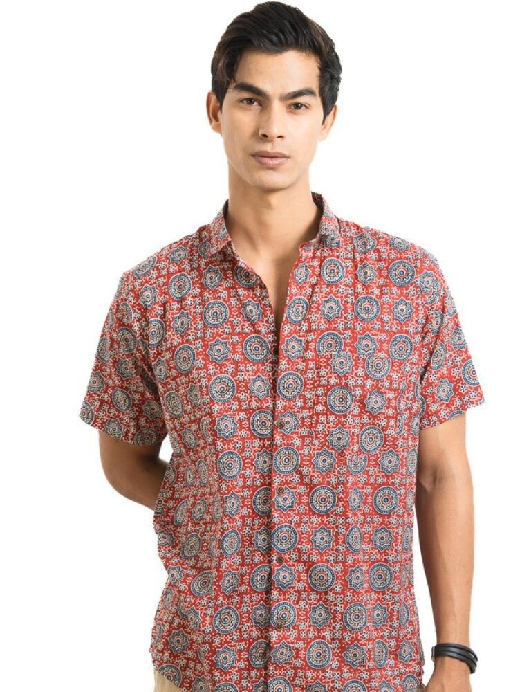 Ajrakh Red Shirt