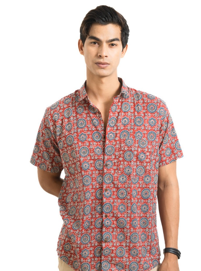 Ajrakh Red Shirt